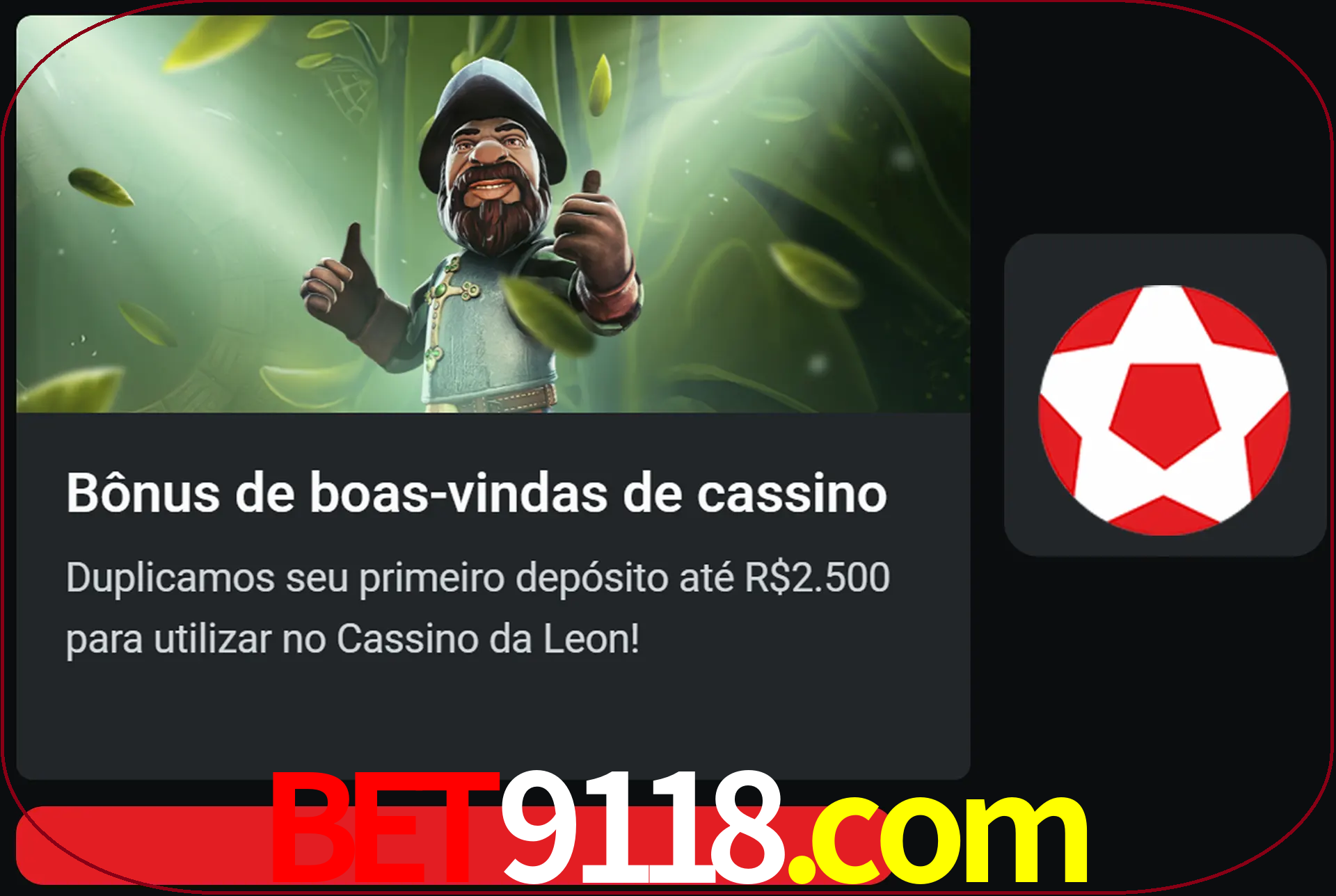Receba seu dinheiro do bônus de boas-vindas após o primeiro depósito.