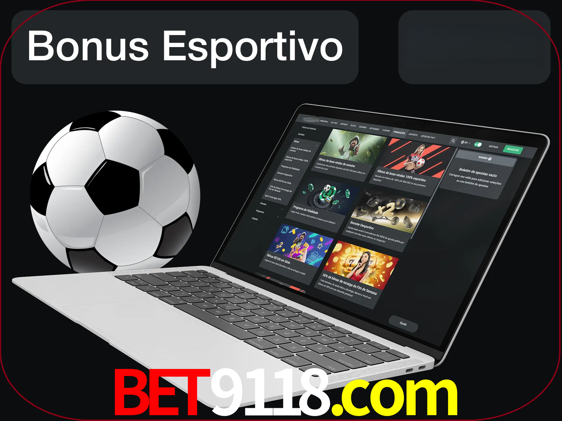 Antes de começar a apostar, use o bônus esportivo.
