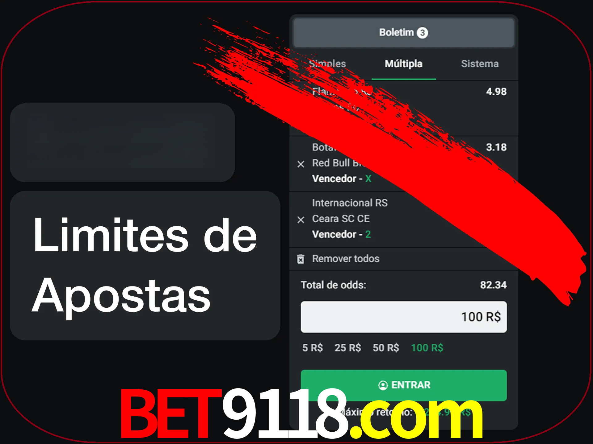 Não faça apostas loucas.